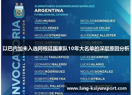以巴内加未入选阿根廷国家队10年大名单的深层原因分析 以巴内加未入选阿根廷国家队10年大名单的深层原因分析