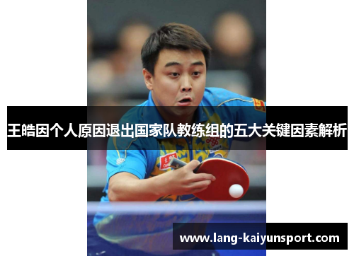 王皓因个人原因退出国家队教练组的五大关键因素解析 王皓因个人原因退出国家队教练组的五大关键因素解析